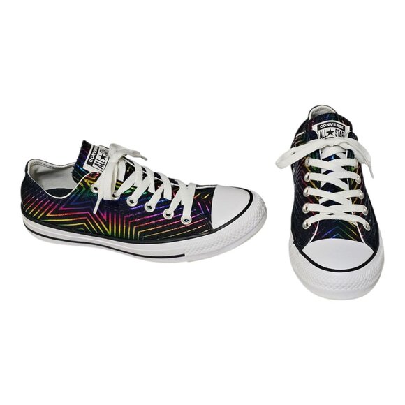 Converse Chuck Taylor All Star Ox "All Of The Stars" Women's Sz 8 Multicolor - Picture 1 of 10